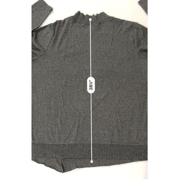 Rafaella Studded High Neck Asymmetrical Sweater Plus Size 3X Casual - Picture 8 of 11